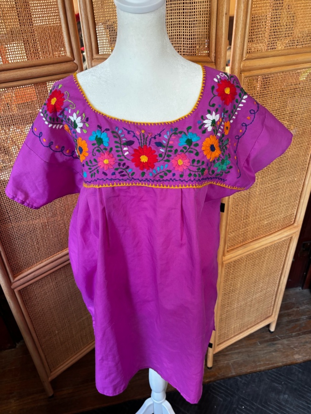 Mexican embroidered blouse